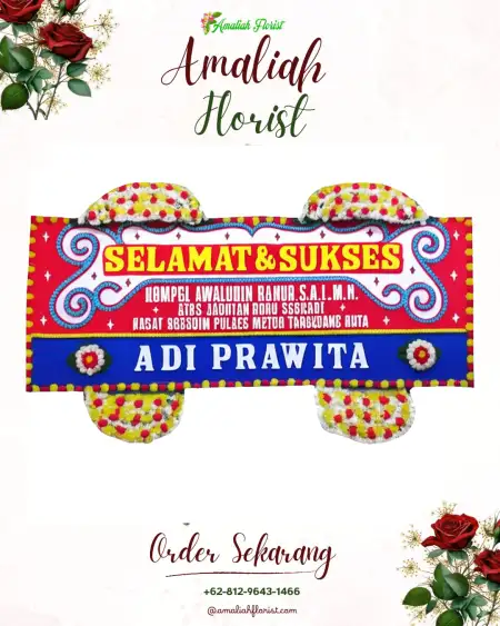 Papan Bunga Ucapan Selamat Pisangcandi